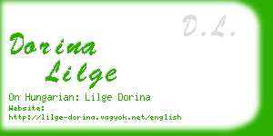 dorina lilge business card